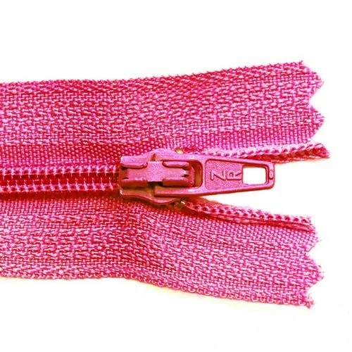 Zíper de Nylon Fixo 18cm Rosa Pink /COD:3994