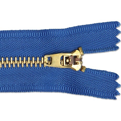 Zíper de Metal Fixo 18cm Azul Royal /COD:10203