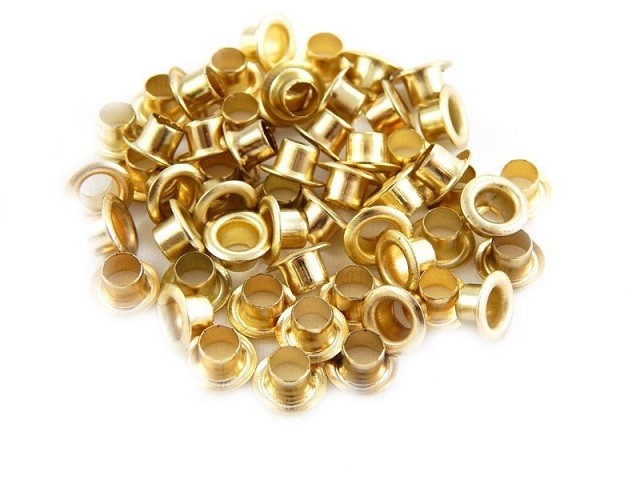 Ilhos de metal dourado eberle (pacote com 200 un) /COD:11629